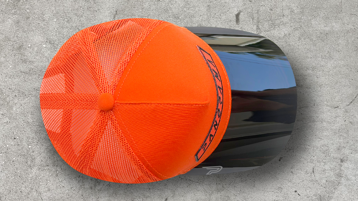 P1 TRUCKER_ Blaze Orange + Smoke Grey